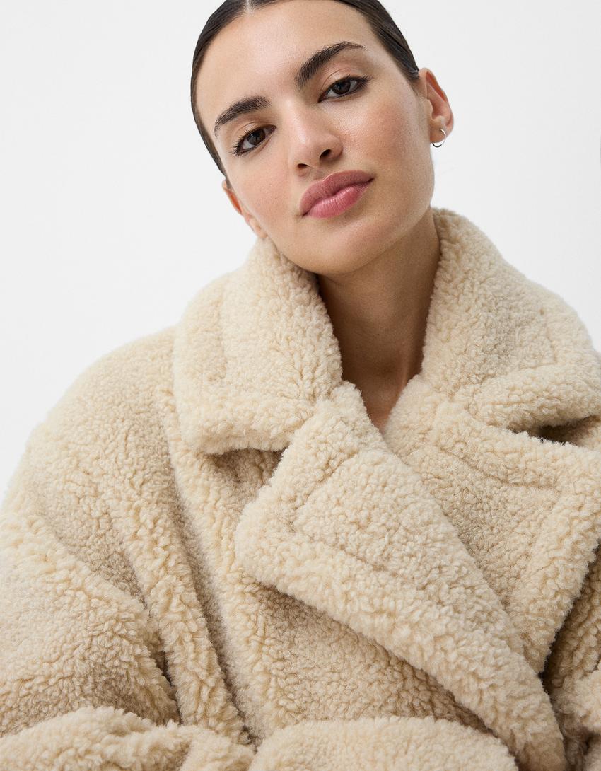 Mathilde | Oversize Teddyjakke til Vinteren