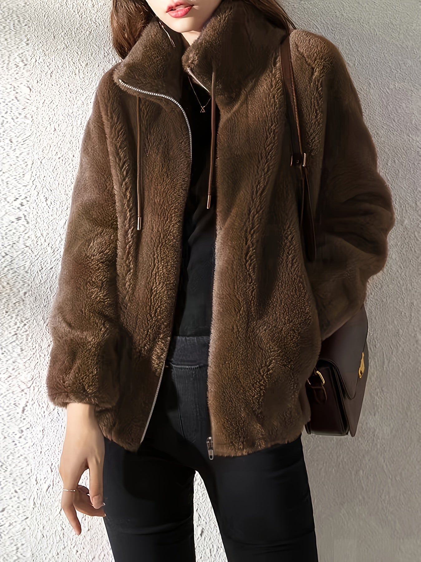 Elina - Blød Fleece Jakke