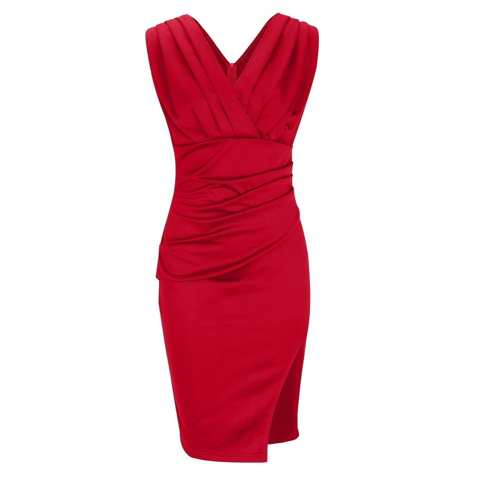 Géna | Elegant Plisseret Bodycon Kjole Til Fest