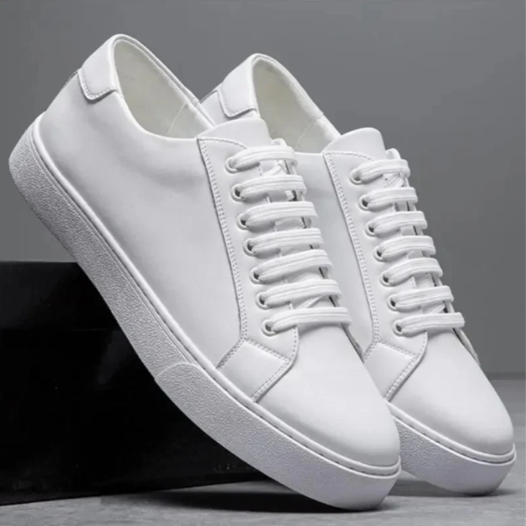 Komfortable lædersneakers til hverdagsbrug