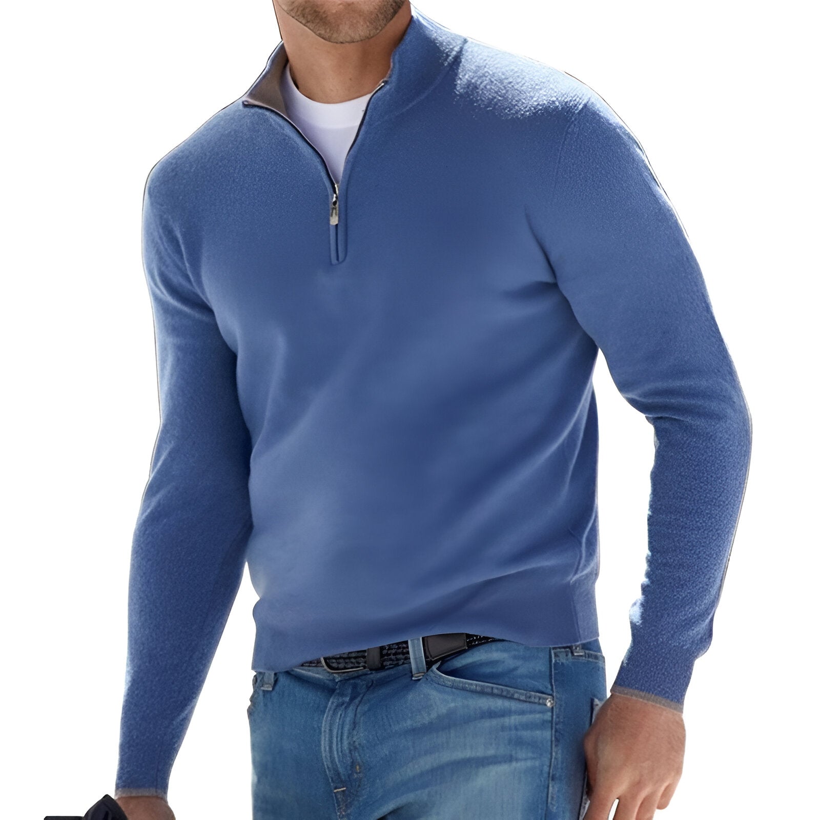 Halvzip Pullover til Herrer