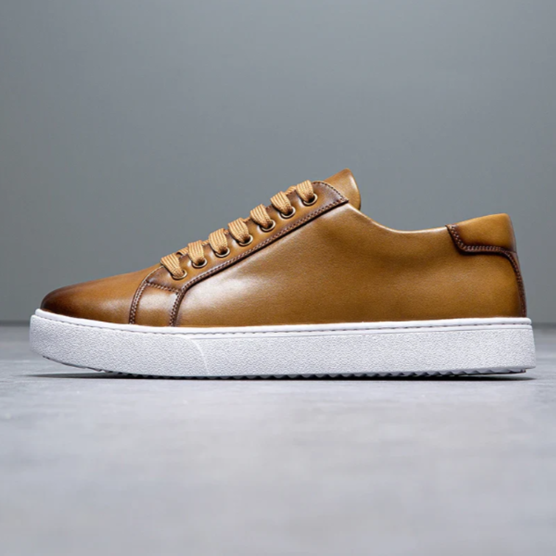 Komfortable lædersneakers til hverdagsbrug