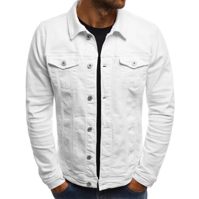 Peter | Casual denim overgangsjakke til mænd