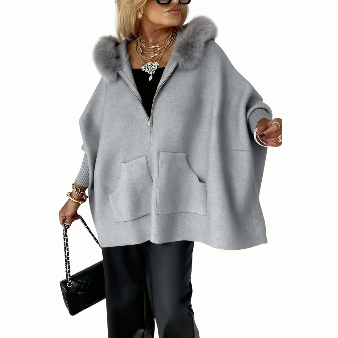 Marianne™ | Varm Poncho-jakke
