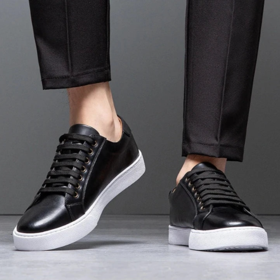 Komfortable lædersneakers til hverdagsbrug