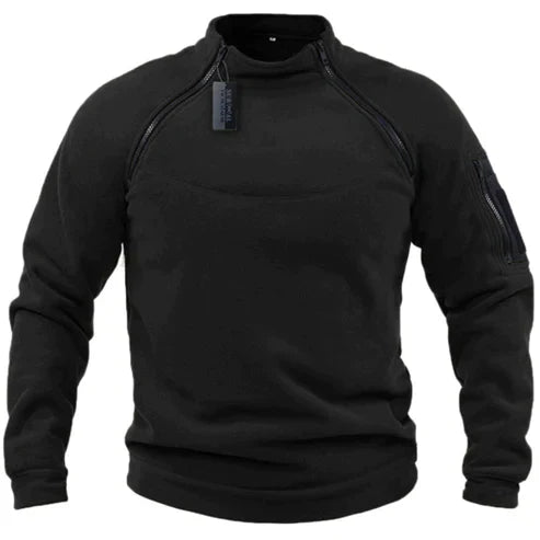 Jomartson - Militærstil Fleece-Pullover