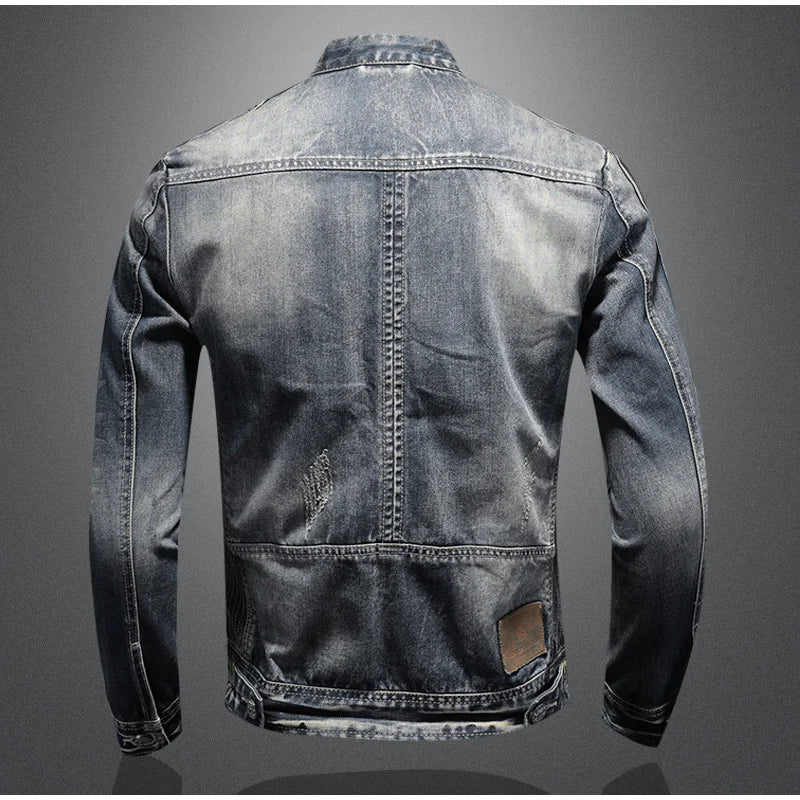 Casual Denim Vinterjakke