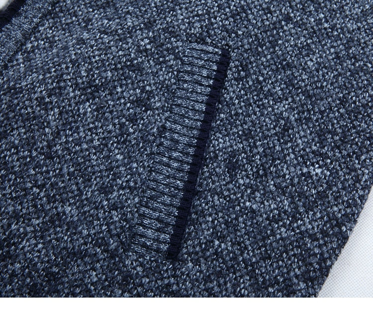 Henrik | Elegant cardigan med lynlås til mænd