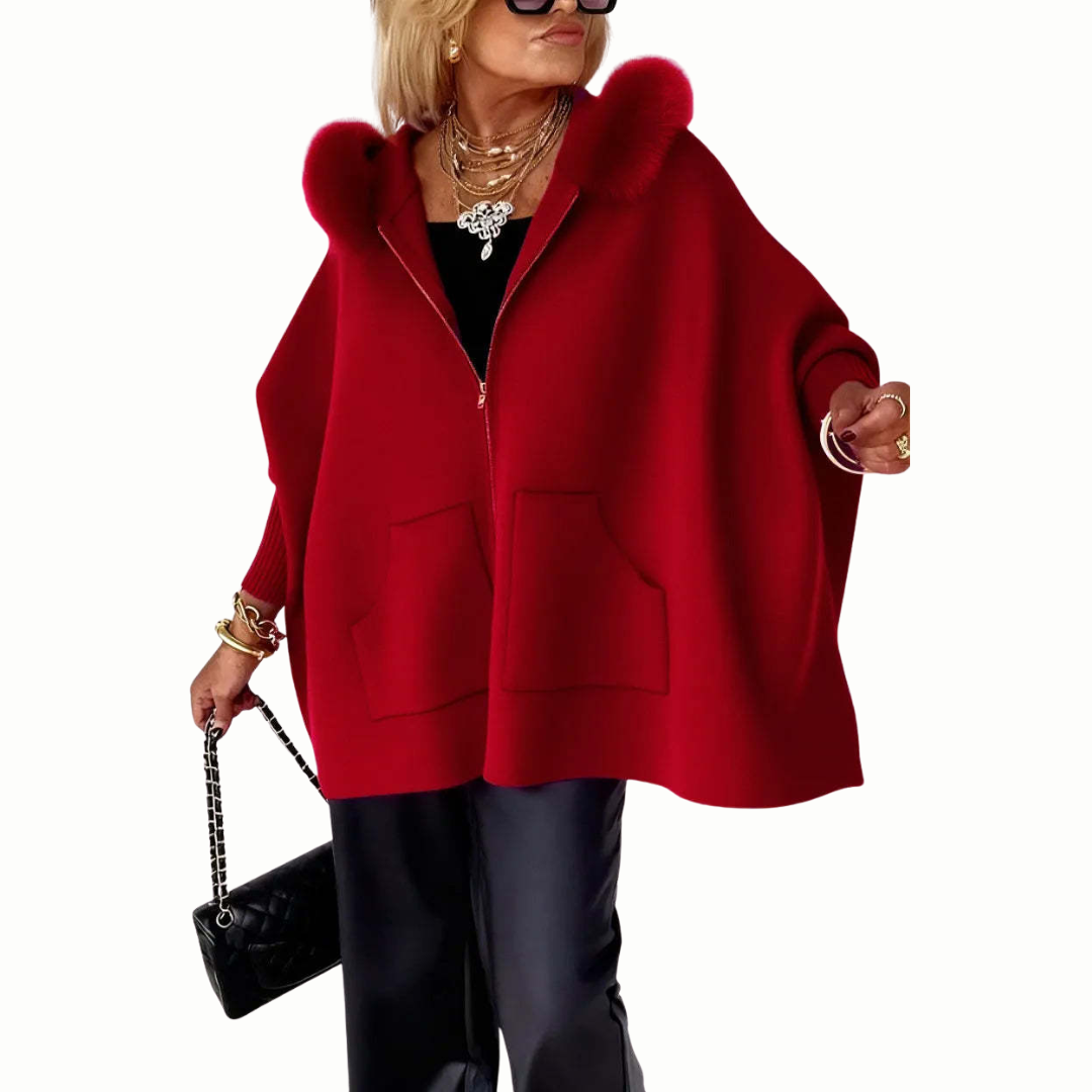 Marianne™ | Varm Poncho-jakke