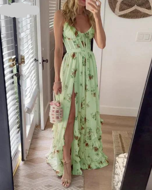 Susanne | Blomstret Maxikjole med Sommerlige Vibes