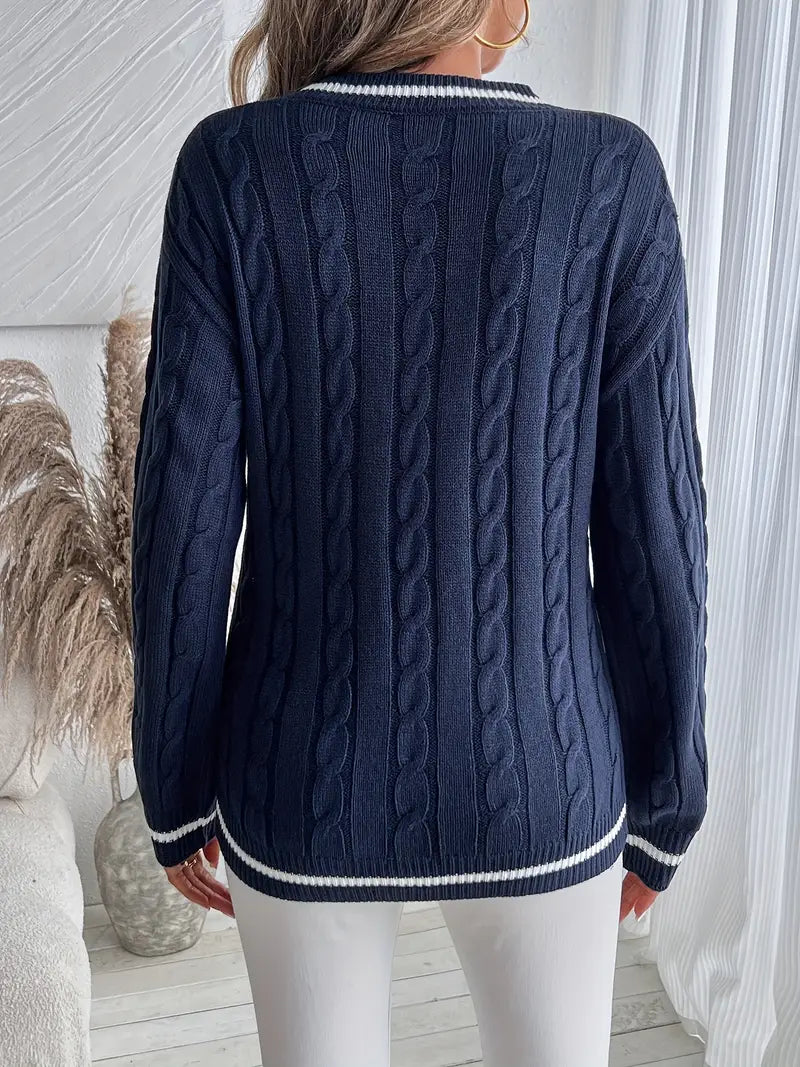 Nanna | Vinterklar V-Hals Hygge Sweater