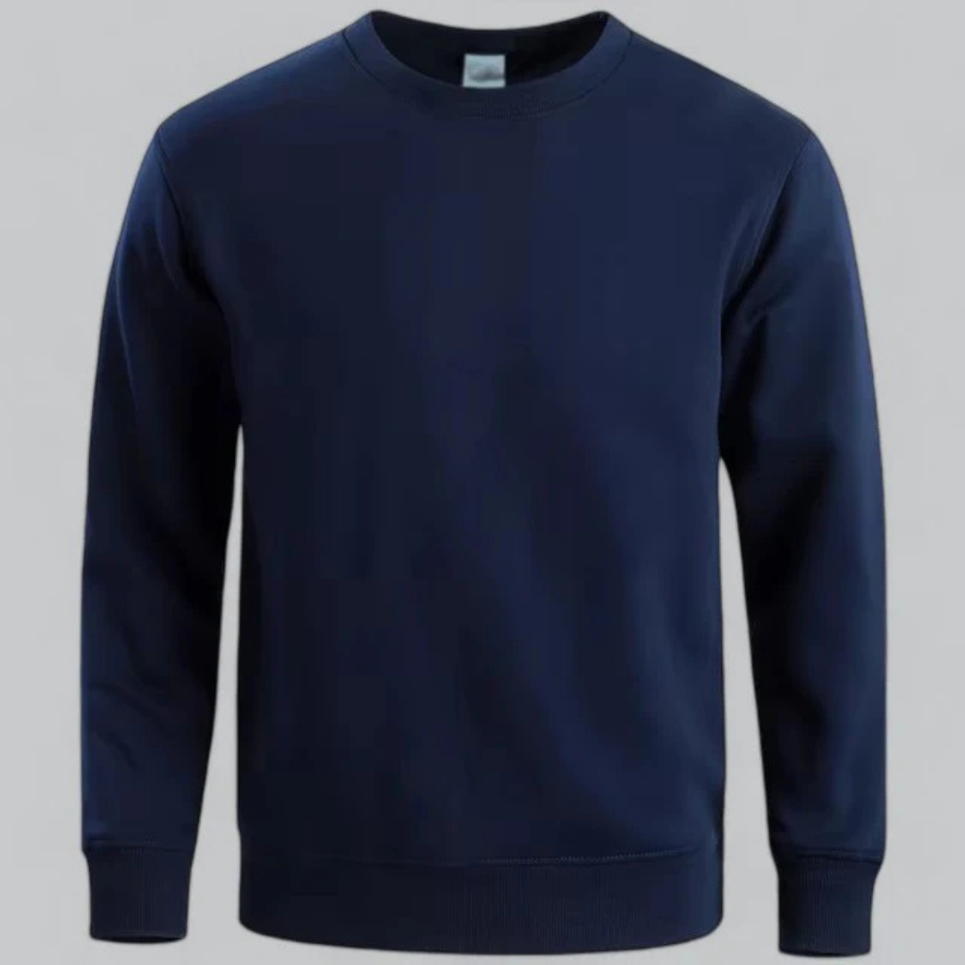 Daniel | Klassisk crewneck sweater langærmet til mænd