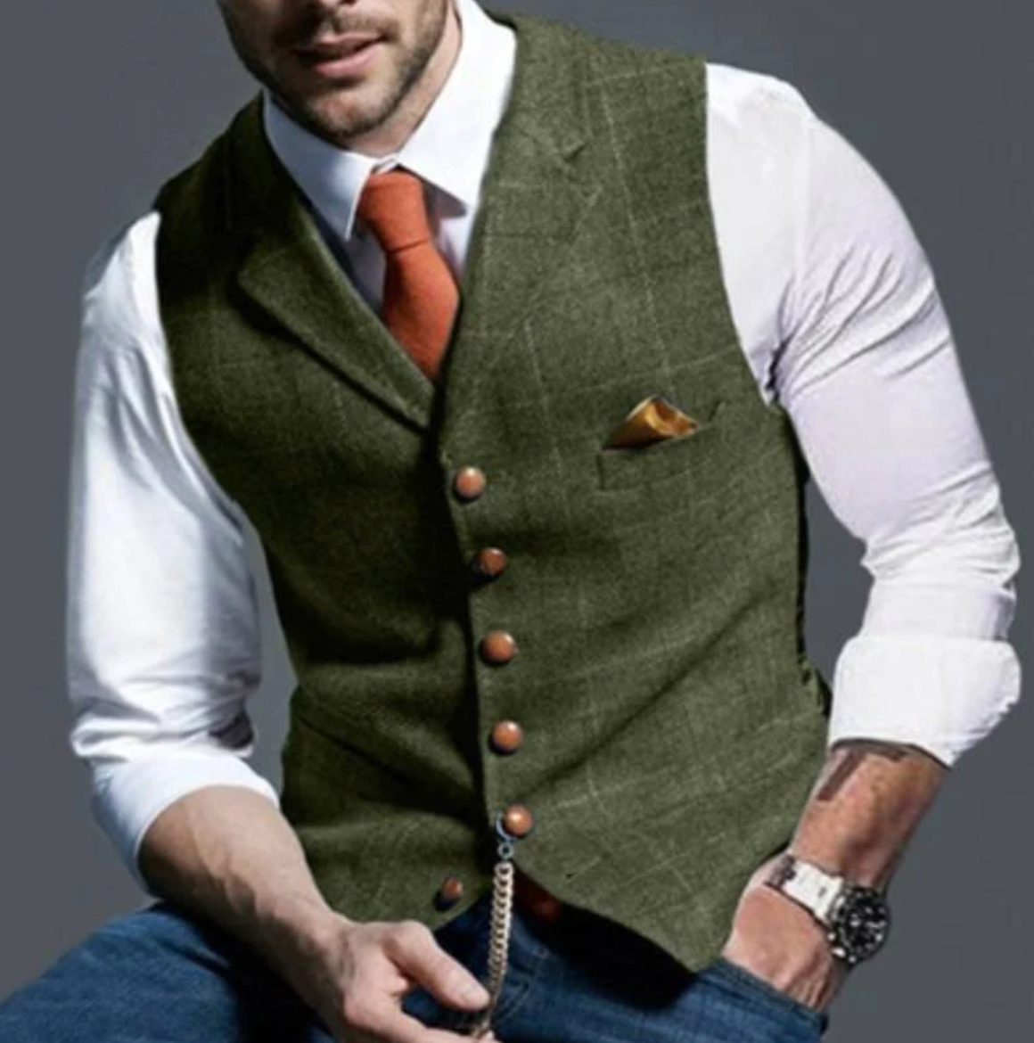 Lars - Elegant herre gilet – Stilfuld, komfortabel og alsidig