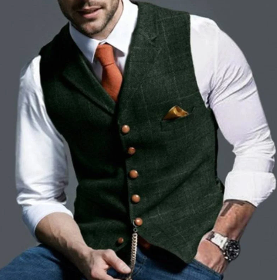 Lars - Elegant herre gilet – Stilfuld, komfortabel og alsidig