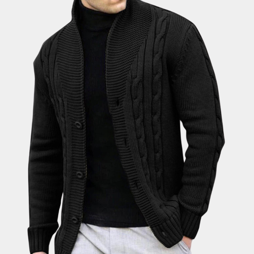 Benjamin | Ribstrikket cardigan i casual stil til mænd
