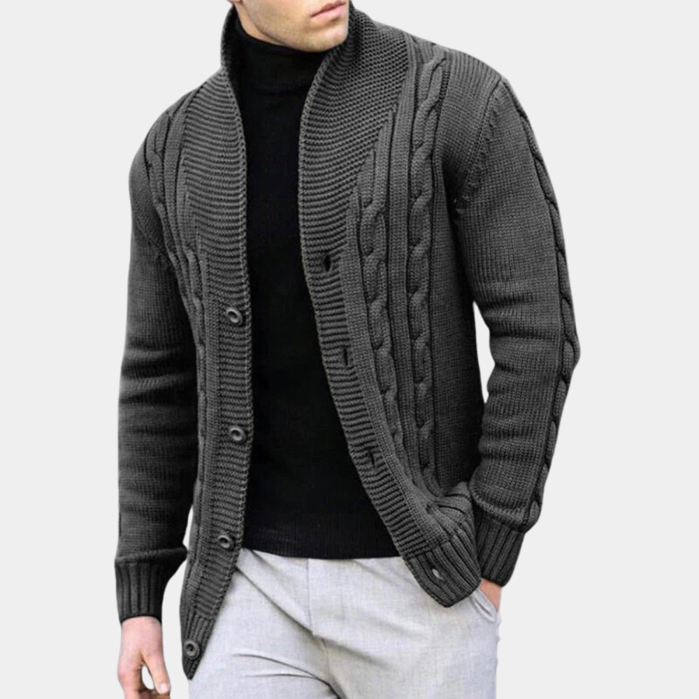 Benjamin | Ribstrikket cardigan i casual stil til mænd