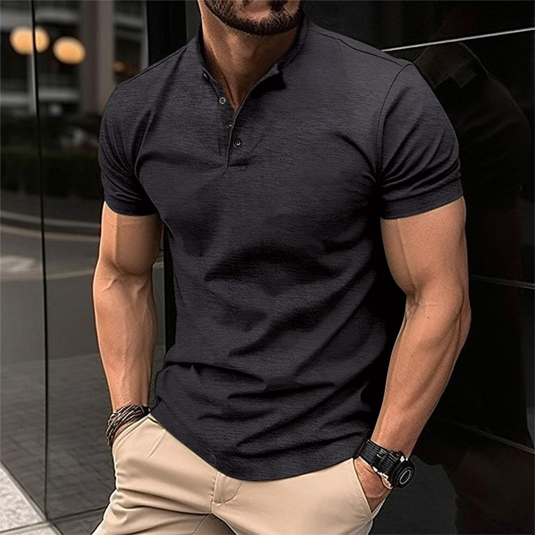Noah | Musclefit Polo med Knaplukning