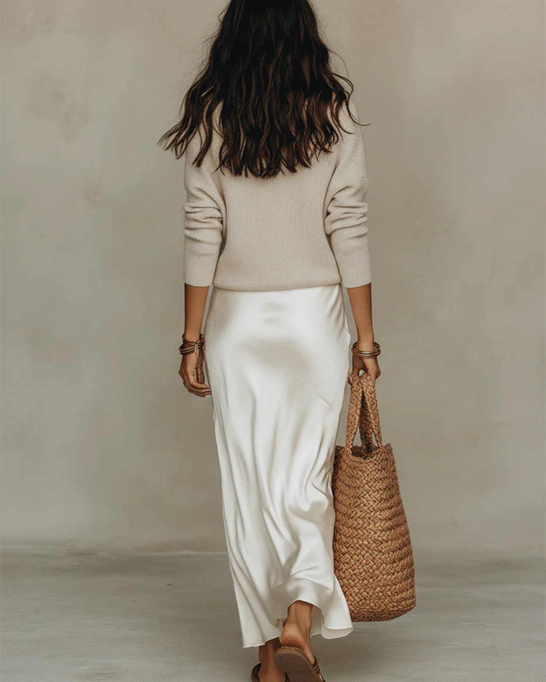 Camilla™ | Satin midi kjole