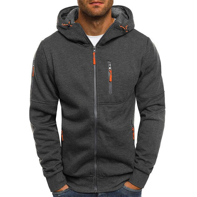 Herresport Hoodie-Jakke