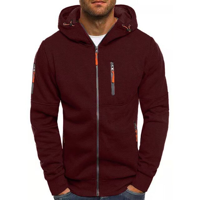 Herresport Hoodie-Jakke