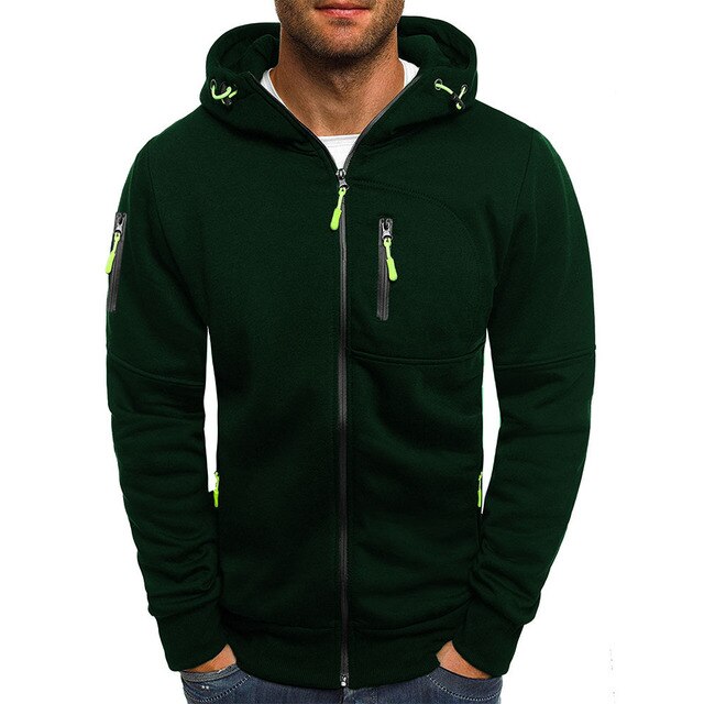 Herresport Hoodie-Jakke