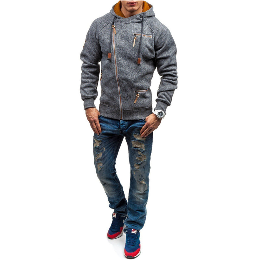 Emil | Fleece hættetrøje i casual stil til mænd