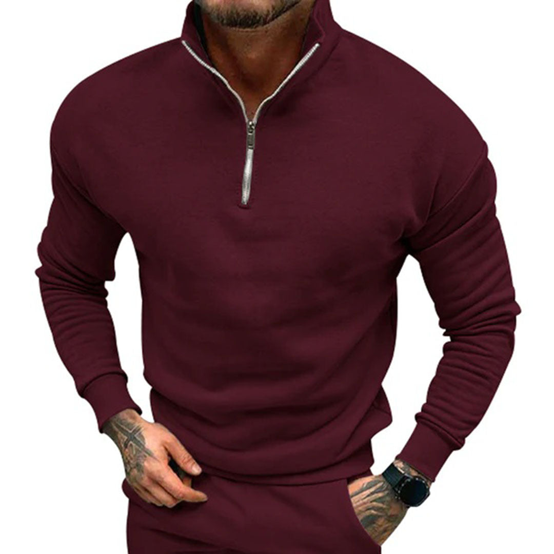 Jens | Halv lynlås sweater til mænd