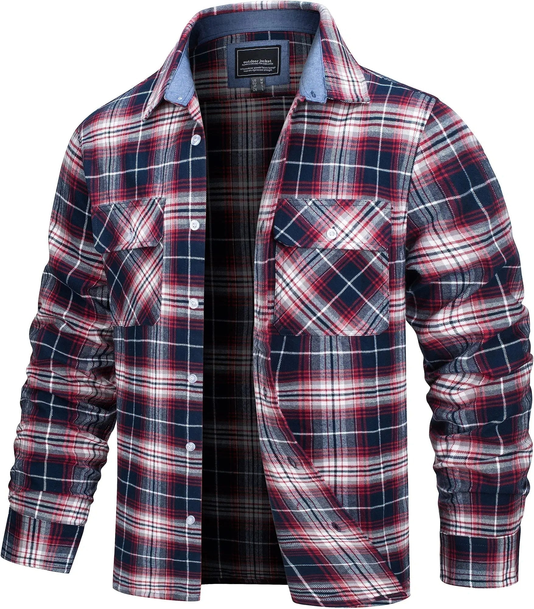 Søren - Bomuld Ternet Flannel Skovhugger T-shirt
