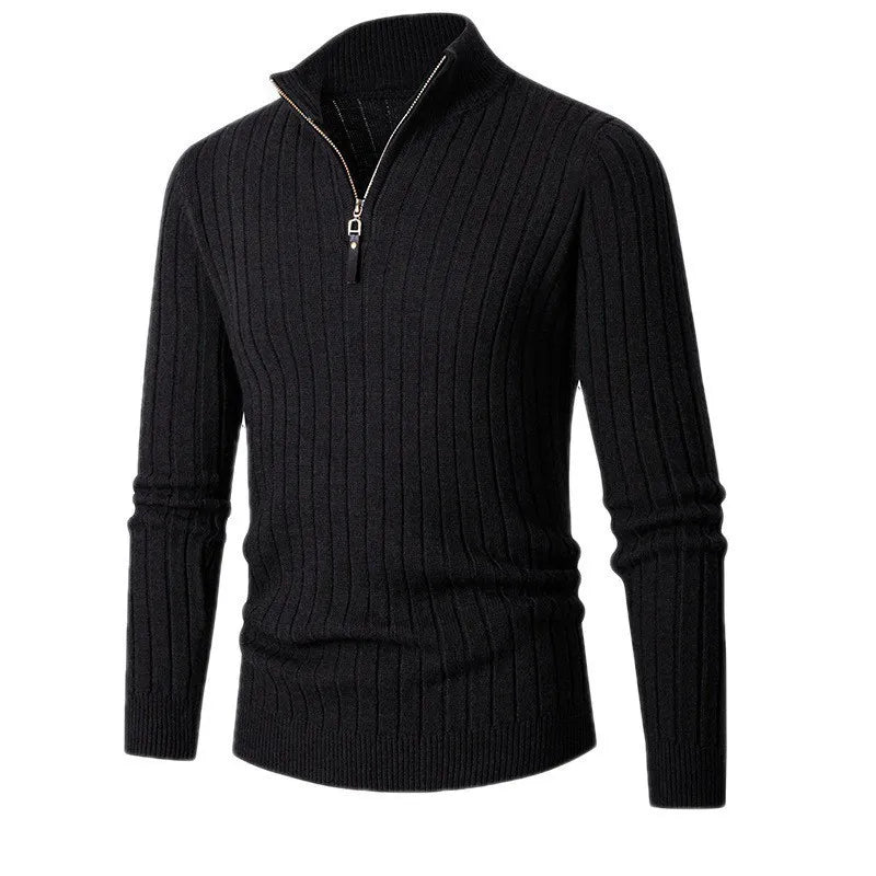 Benjamin | Sweater med halv lynlås til mænd