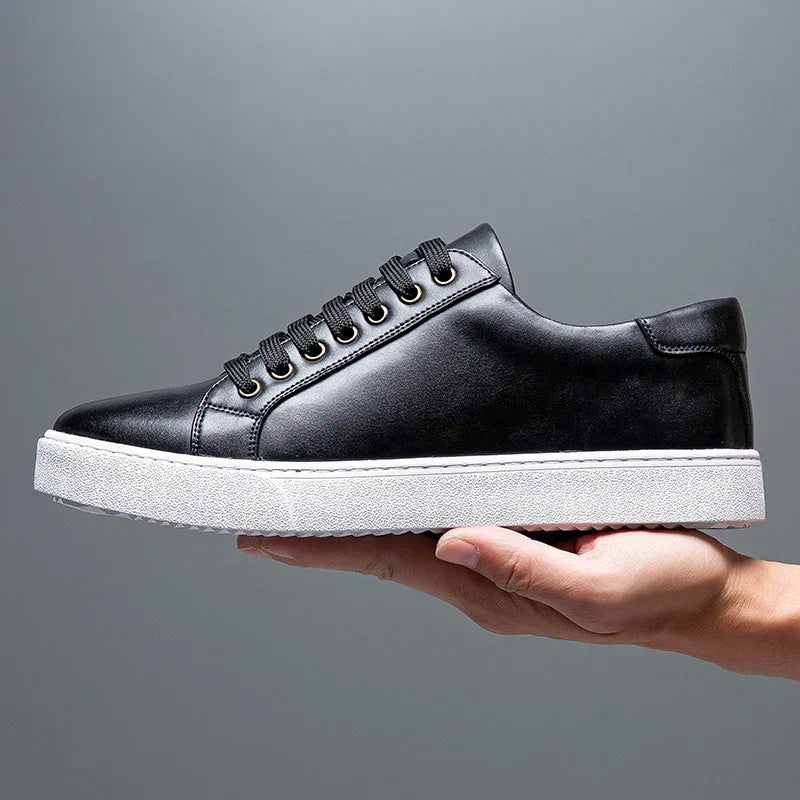 Komfortable lædersneakers til hverdagsbrug
