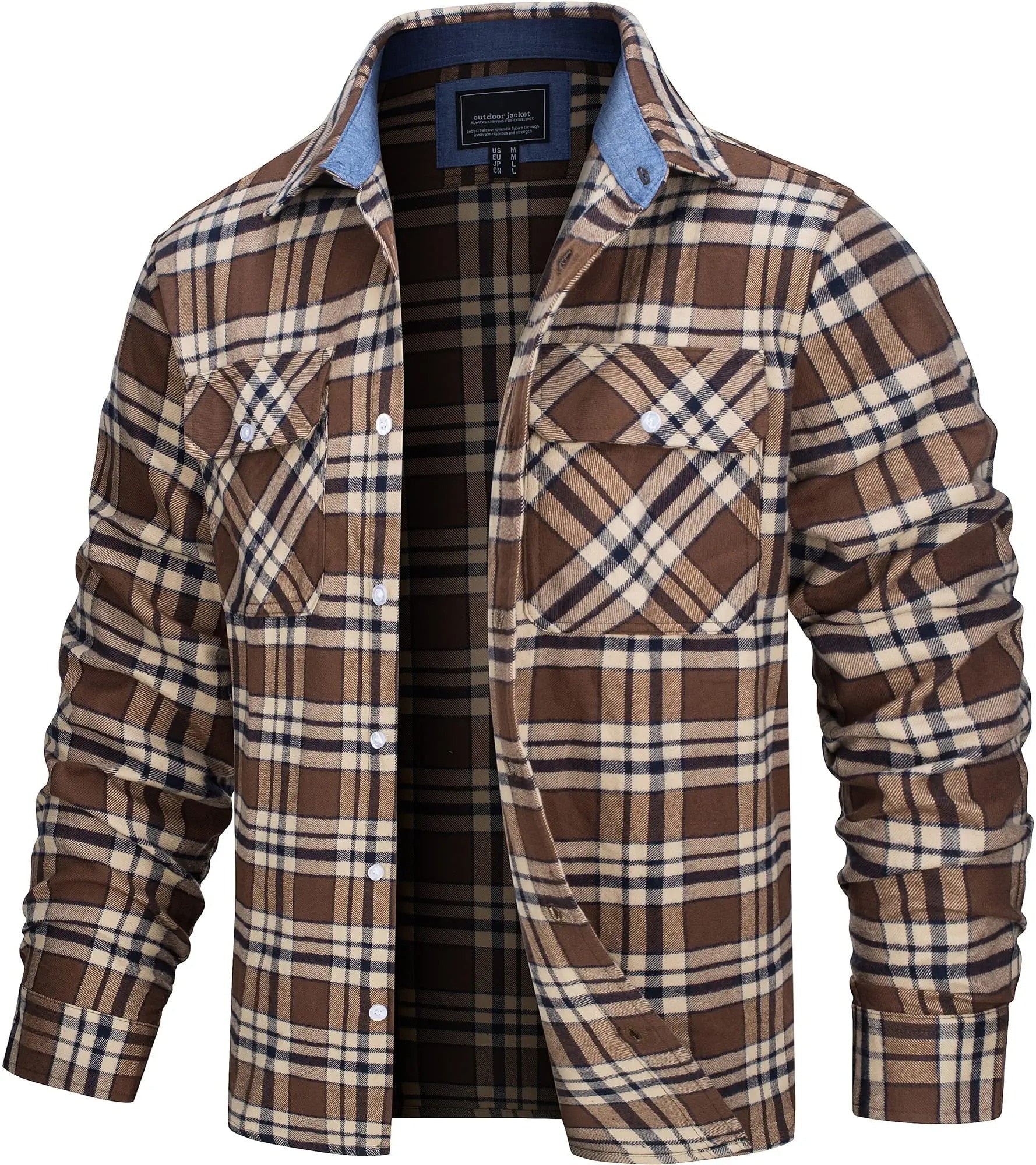 Søren - Bomuld Ternet Flannel Skovhugger T-shirt