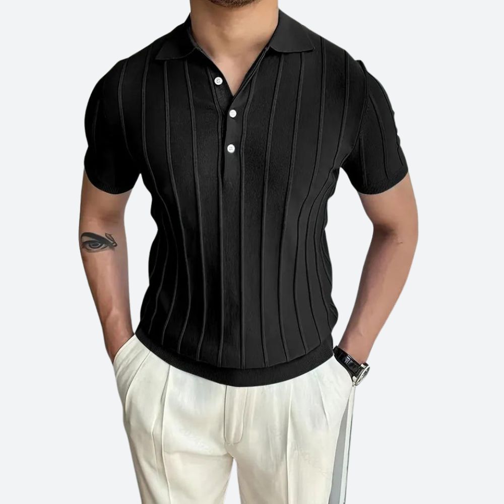 Victor | V-Hals Poloshirt i Super Stretch