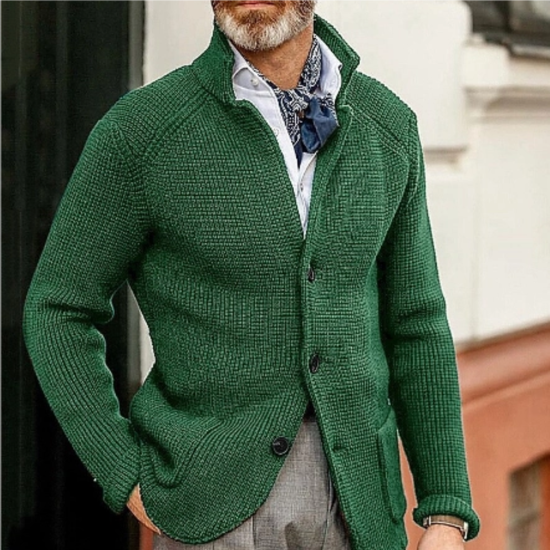 Mathias | Varm sweater med knapper til mænd