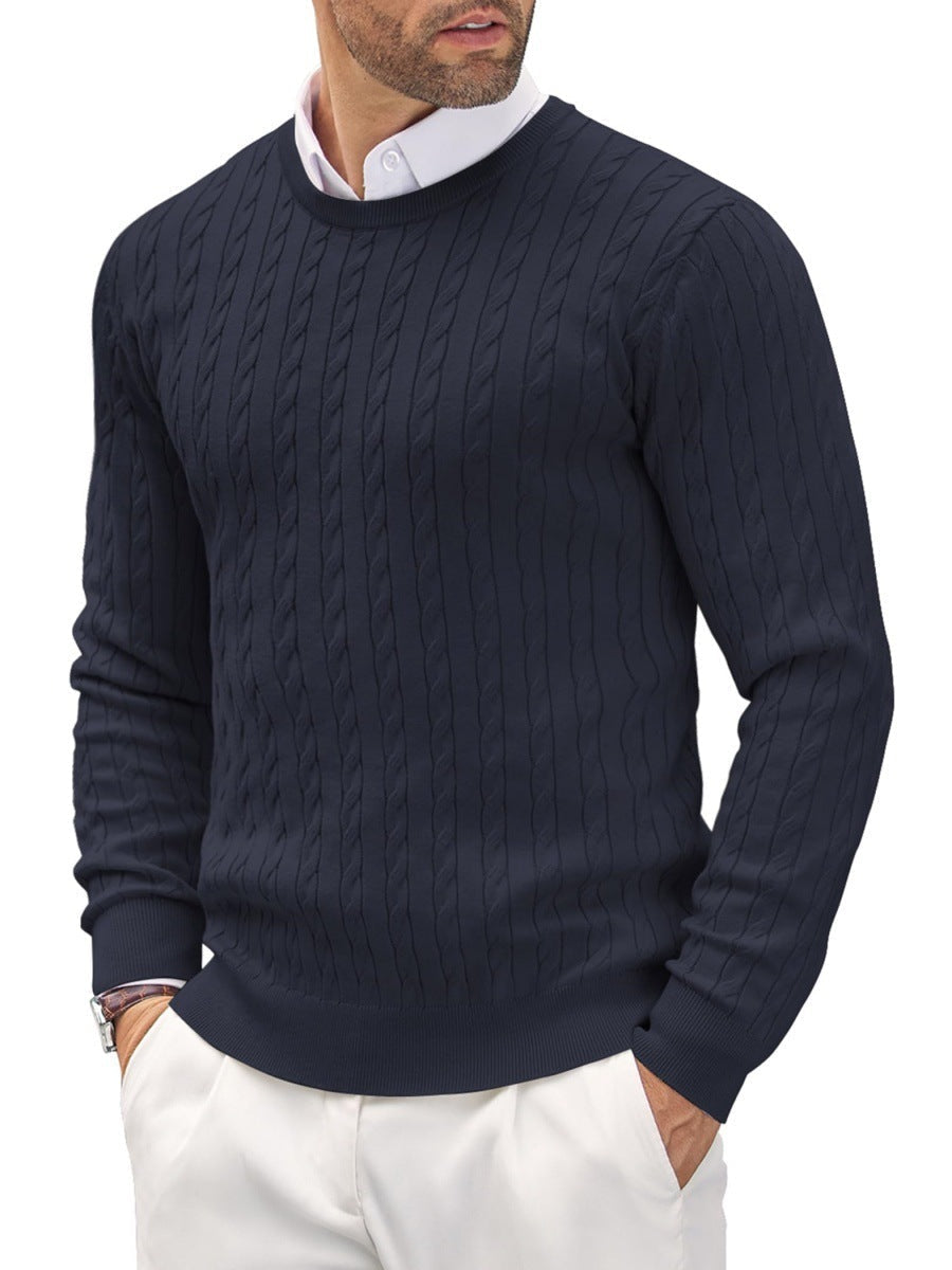 Emil | Slim fit sweater med rund hals til mænd