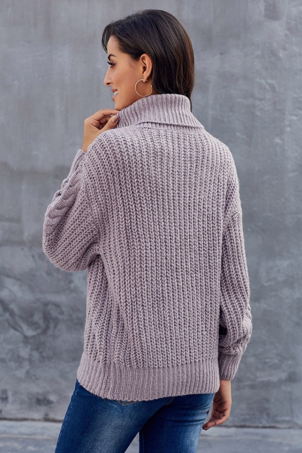 Dorthe | Vinter Rullekrave Sweater til Kvinder