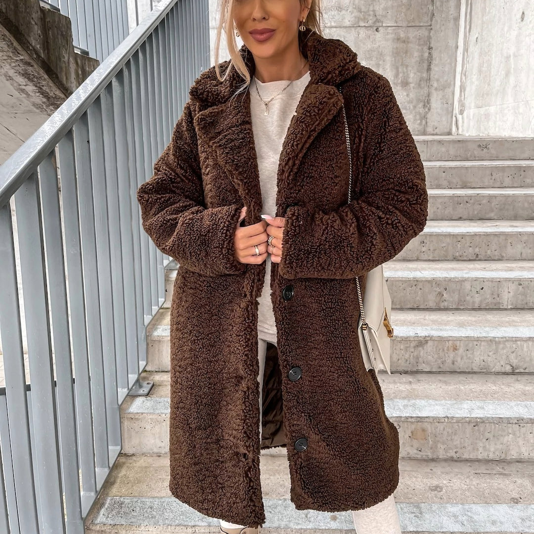 Julie | Varm Teddyjakke til Vinteren