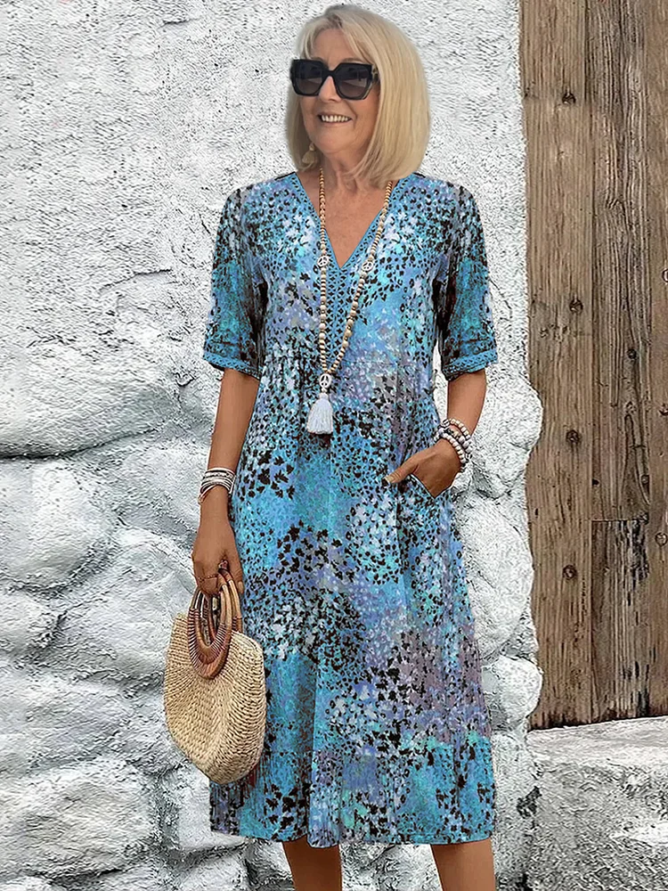 Harper | Livlig Blomstret Sommerkjole