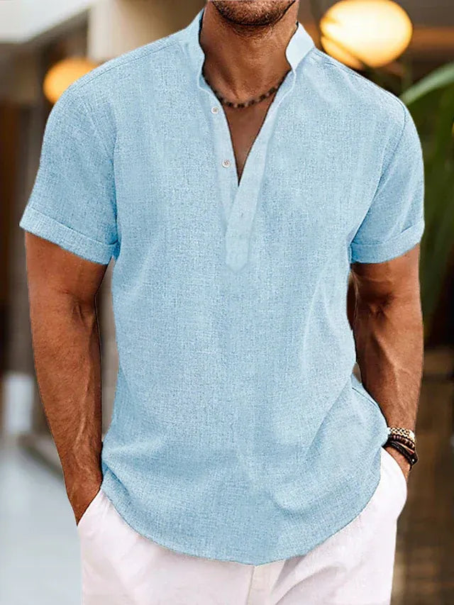 Komfortabel V-Hals Poloshirt