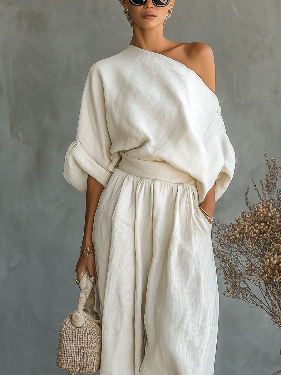 Amalie™ | Elegant hørlook sæt
