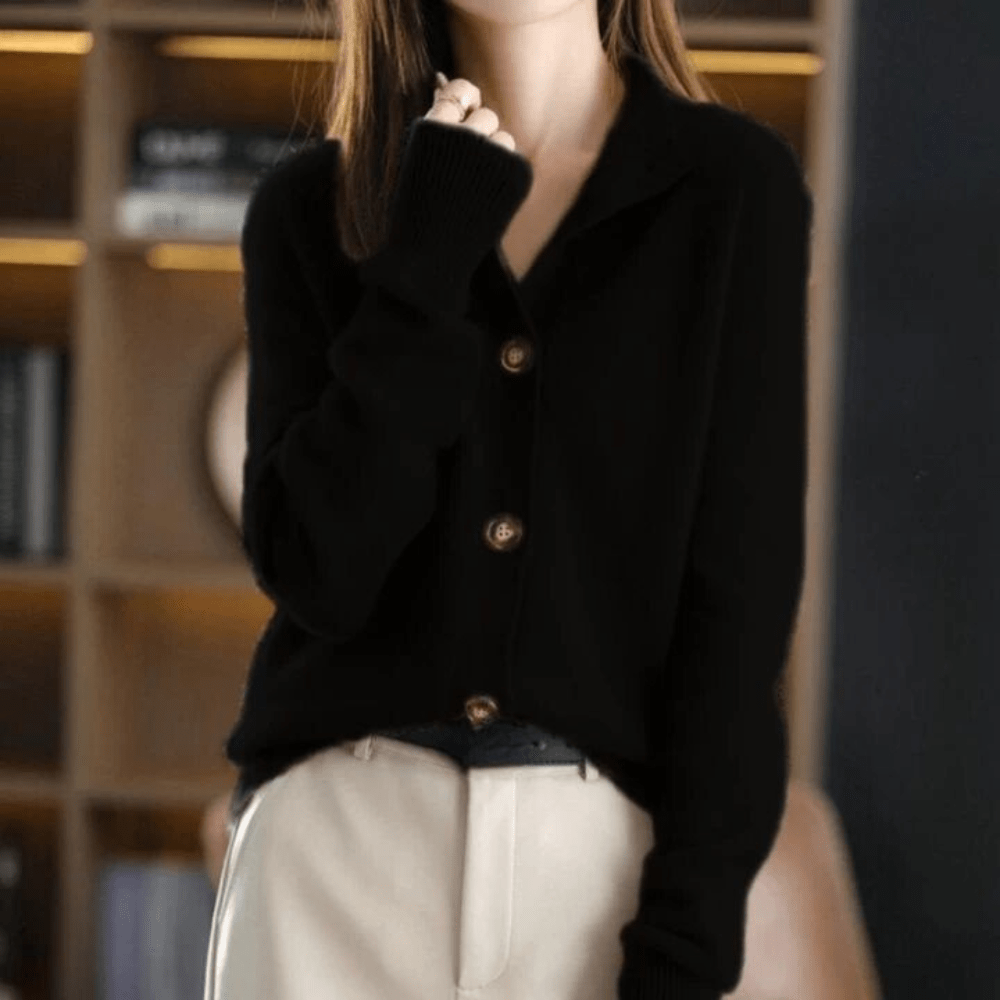 Anne - Luksuriøs Strikket Cardigan
