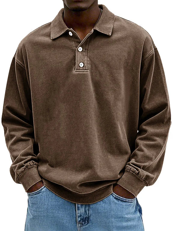 Maxime | Elegant Langærmet Polo Shirt