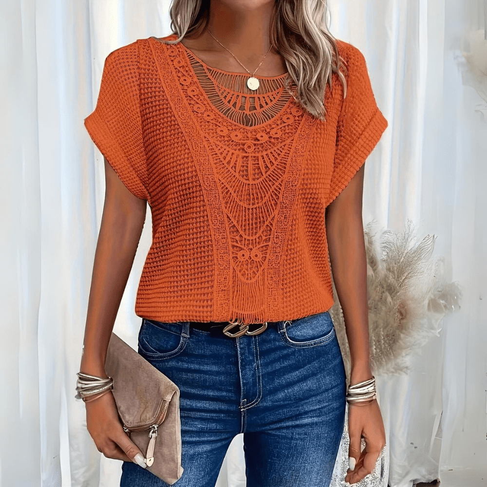Freja™ | Elegant blondebluse