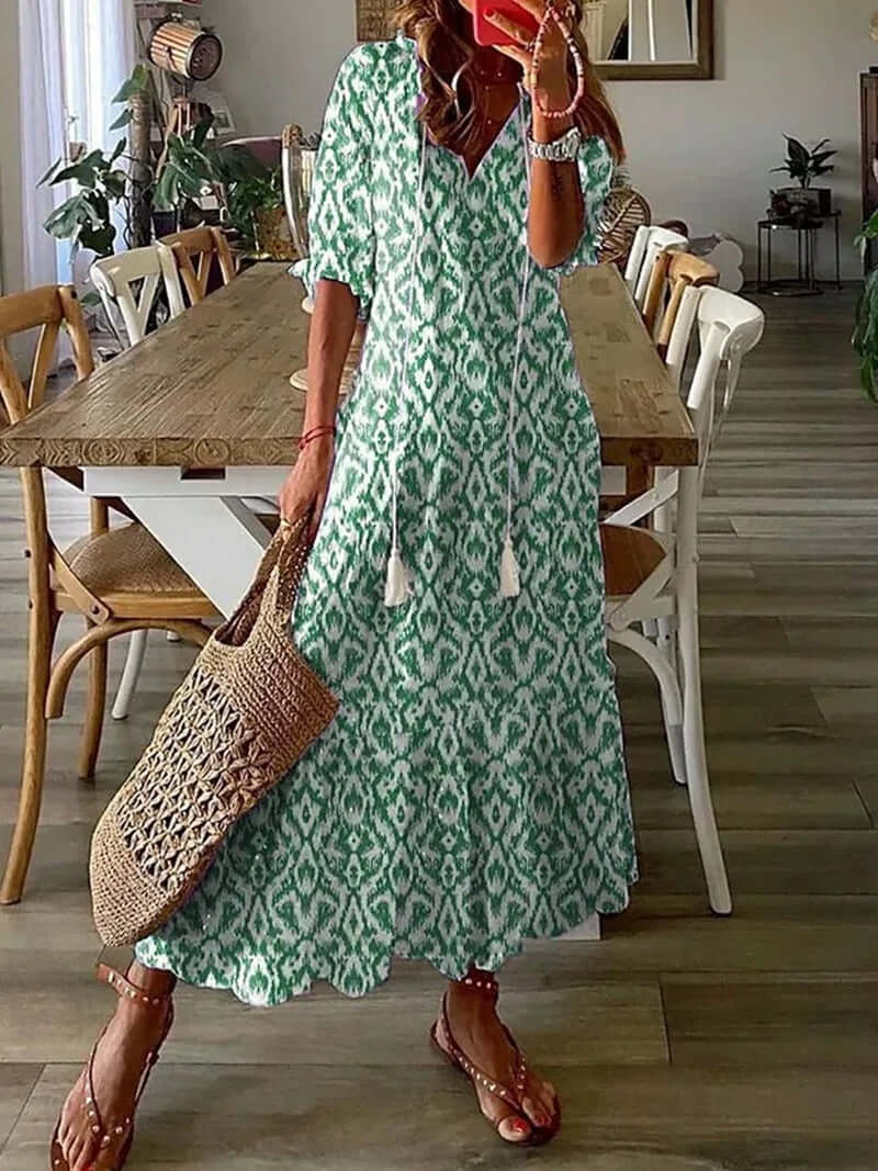 Maxi Boho Kjole til Kvinder