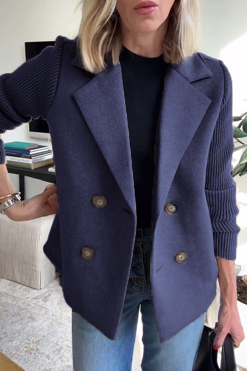 Hedvig | Elegant Strikærme Blazer