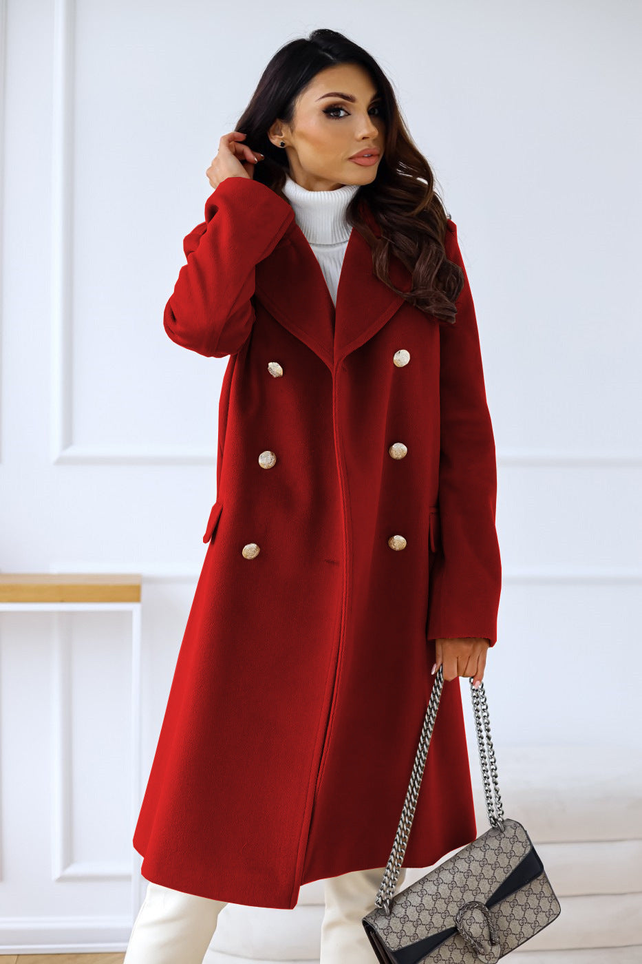 Alma | Dame Trenchcoat med Reverskrave til Vinter