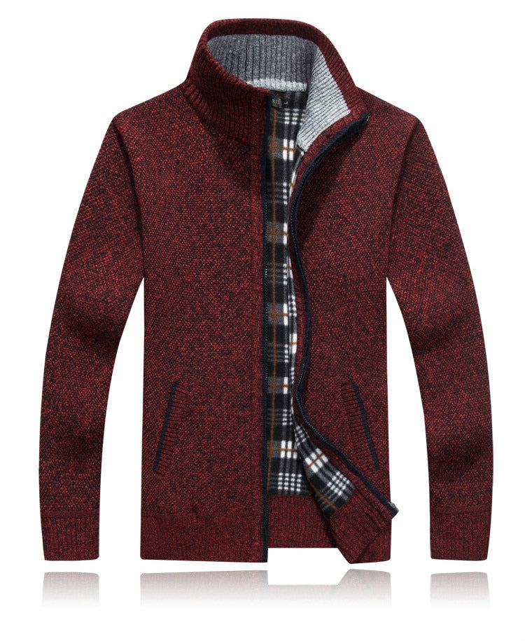 Henrik | Elegant cardigan med lynlås til mænd