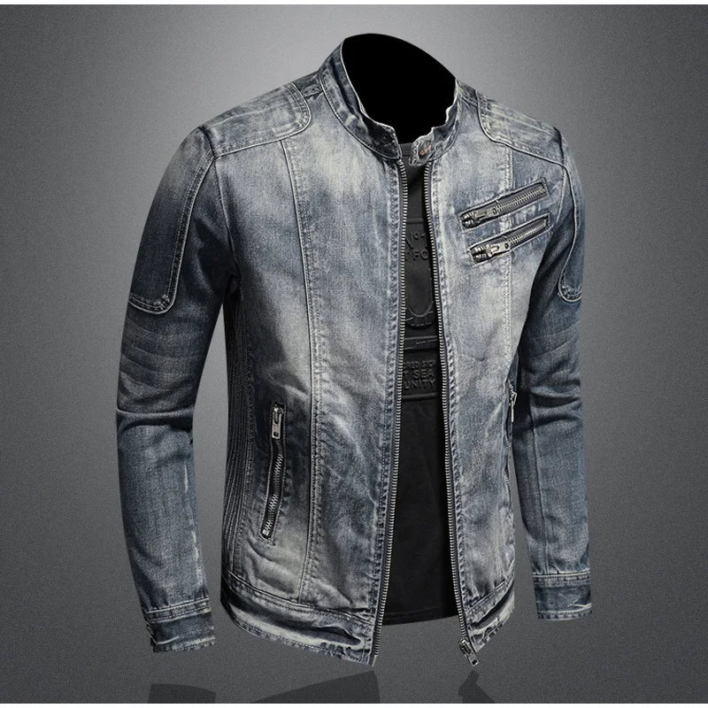 Casual Denim Vinterjakke