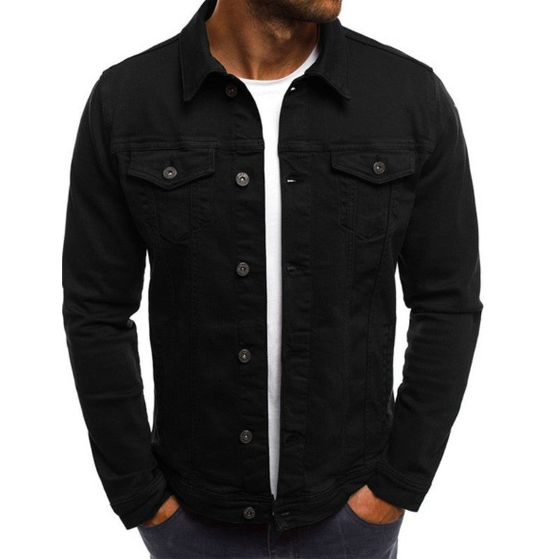 Peter | Casual denim overgangsjakke til mænd