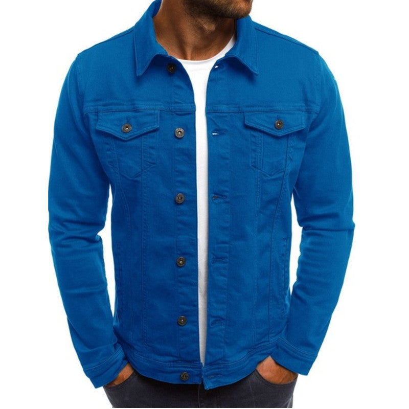 Peter | Casual denim overgangsjakke til mænd