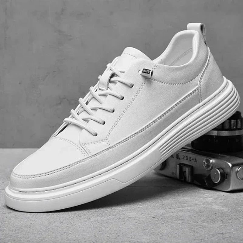 Italienske lædersneakers med elegant design